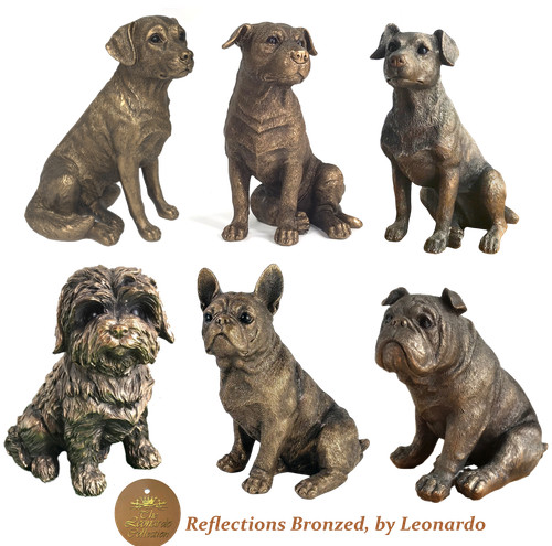 Dog bronze figurine sale - bronze,