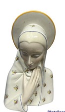 Ceramica Ronzan Busto Madonna Ceramica Epoca Anni ‘50 Firmata midcentury ceramic