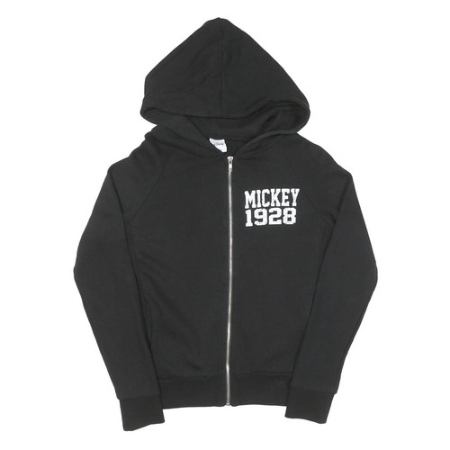 Disney felpa con zip nera - disney,
