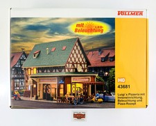 PD430 VOLLMER H0 43681 - KIT COSTRUZIONE PIZZERIA LUIGI'S - CON LUCE LED!