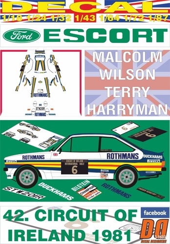 Decal ford escort 1800 - decal,