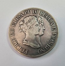 LUCCA E PIOMBINO ELISA BONAPARTE E FELICE BACIOCCHI 5 FRANCHI Del Terzo Tipo