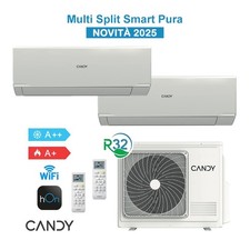 Candy Pura CY2T14 + 2xCY09 Climatizzatore Condizionatore Dual Split 2x9000Btu