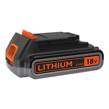 Black+Decker Batteria Ricaricabile 2.5Ah 18V Ioni di Litio Li-ion BL2518-XJ