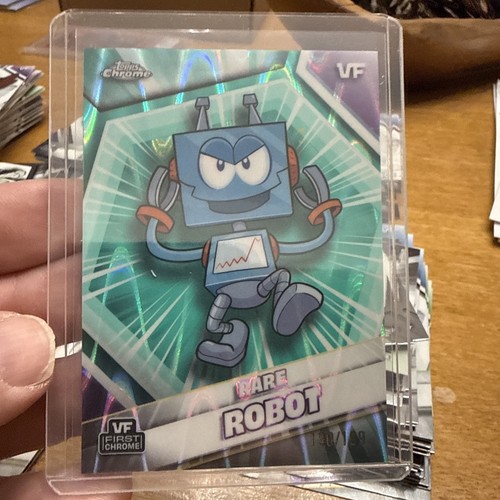 Robot raro topps chrome - robot,