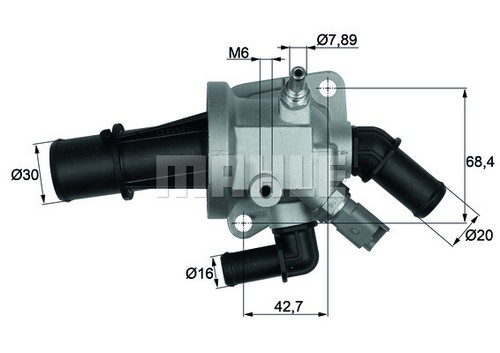 Mahle 164 thermostat - mahle, ti