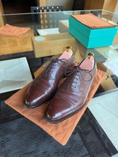 Edward Green Men's Chelsea Oxford Dark Brown Oak Antique 9.5UK E82 Rubber Sole