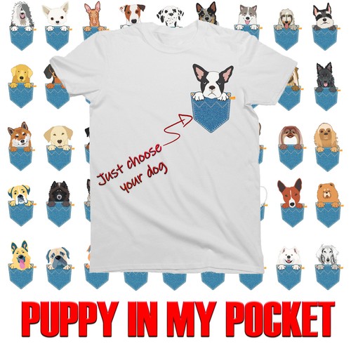 Childrens puppy pocket - my,