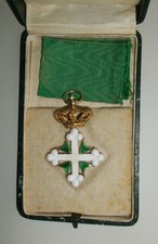 CROCE IN ORO CAV. UFFICIALE ORDINE SANTI MAURIZIO E LAZZARO CON COFANETTO