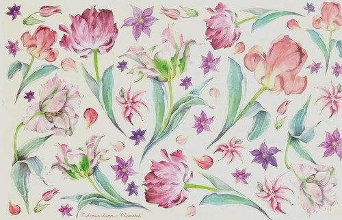 Carta velo decoupage 50 x - decoupage,