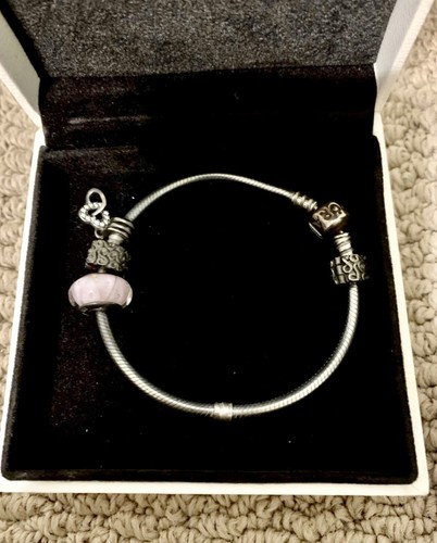 Pandora bracelet 4 - &, charms