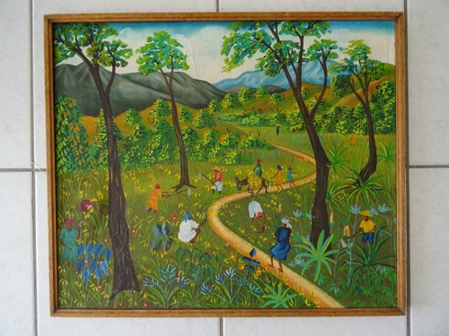 Tableau haïtien art naif - haïtien,