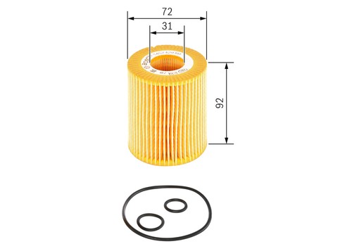 Filtro olio per - , bosch