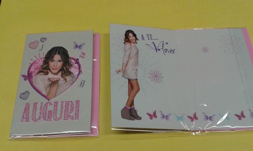 Biglietto auguri violetta - biglietto,