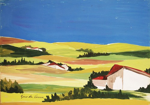Campagna casolari dipinto - -,