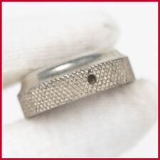 NOS BIANCHI CUFFIA 1" POLLICI VINTAGE FILETTATA ACCIAIO NICHELATO DADO SUPERIORE