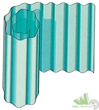 ROTOLO 80 MQ LAMINATO PLASTICA ONDULATA NEUTRA H 2 x 40 m COPERTURA TETTO RESINA