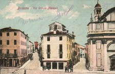 BASSANO DEL GRAPPA Via Orazio Marinali Vicenza RARA Cartolina animata
