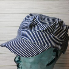 Cappello a righe blu bianco