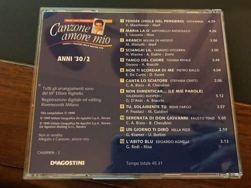 Canzone amore mio - canzone,