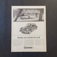 1963 Citroen DS 19 - Original AD 27x34 Pubblicità Vintage Advertising