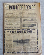Il monitore tecnico n.28 1910 giornale d'ingegneria meccanica elettrotecnica...