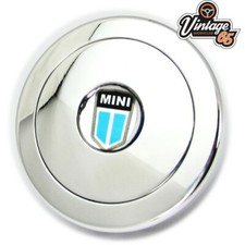 Cerchio in legno auto classica mini lega lucida volante capo corno spinta centro