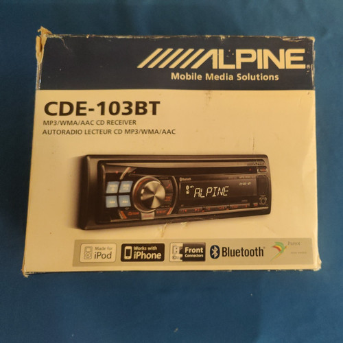 Alpine cde 103bt auto - cde-103bt., furgone