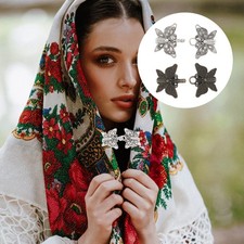  2 Paia Clip Maglione Vintage