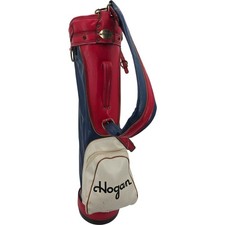 Borsa da golf Hogan Golf 3 divisori rossa bianca e blu con tracolla e copertura antipioggia