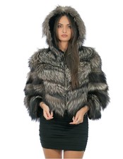 Giacca bomber in pelliccia di