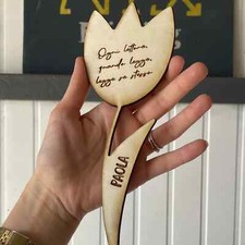 Segnalibro in legno inciso