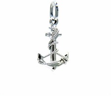 18KT White Gold Small 'Anchor