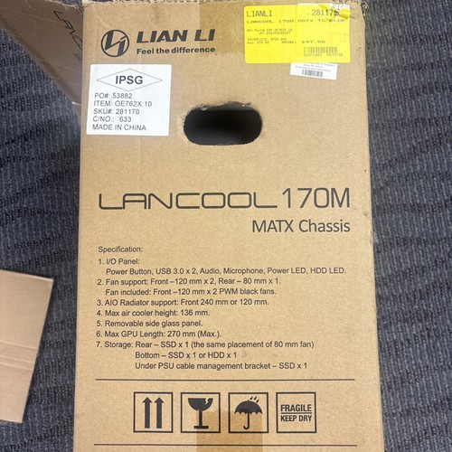 Lian lancool 170m - lian,