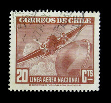 Chile Air Mail Stamps Sc C55