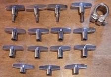 LUDWIG DRUMS PACCHETTO 15 PZ DADI AD ALA CON BLOCCO MEMORIA 1 PZ 1990S