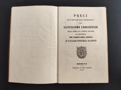Antico libretto religioso - antico,