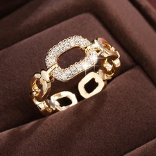 Anello fascia donna placcato
