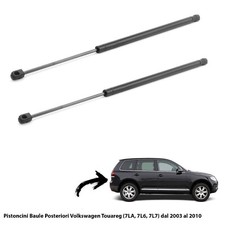2 MOLLE  A GAS PISTONI PORTELLONE BAGAGLI X VW TOUAREG (7LA, 7L6, 7L7)