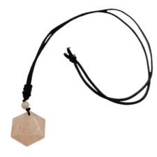 Collana esagramma quarzo - , rosa