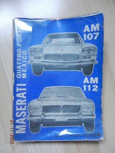 Notice utilisation maserati - d'utilisation,