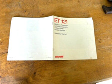 Macchina da scrivere OLIVETTI ET 121 1980 manuale di riferimento con stampa rotella margherita ottime condizioni