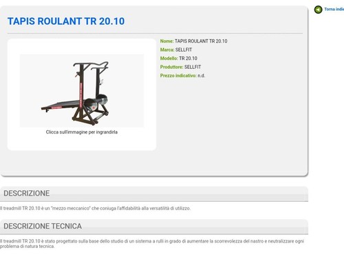 Tapis roulant magnetico
