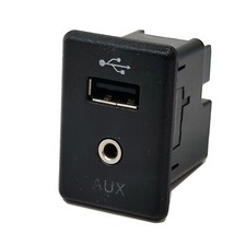 Modulo porta presa usb aux - presa, +