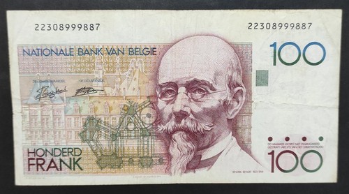 Belgio banconota 100 - banconota, da