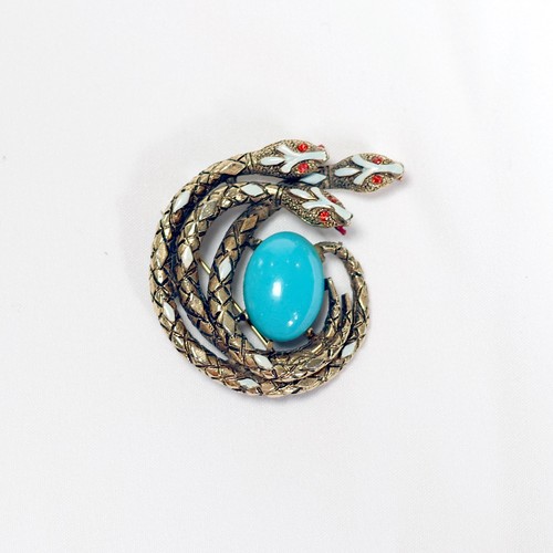 Spilla serpente triplo - , vintage