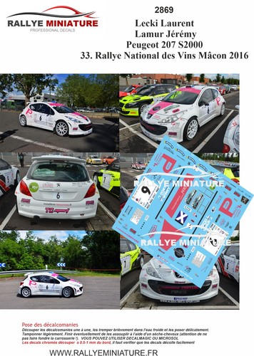 Decals ref 2869 peugeot - ref,
