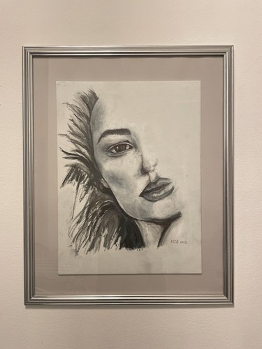 Dipinto tela volto donna - volto,