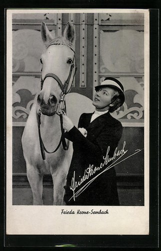 Cartolina circo corona - circo, frieda