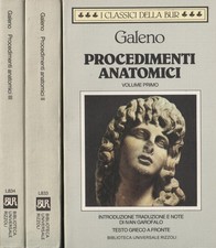 Galeno. Procedimenti anatomici (3 volumi, senza cofanetto). BUR